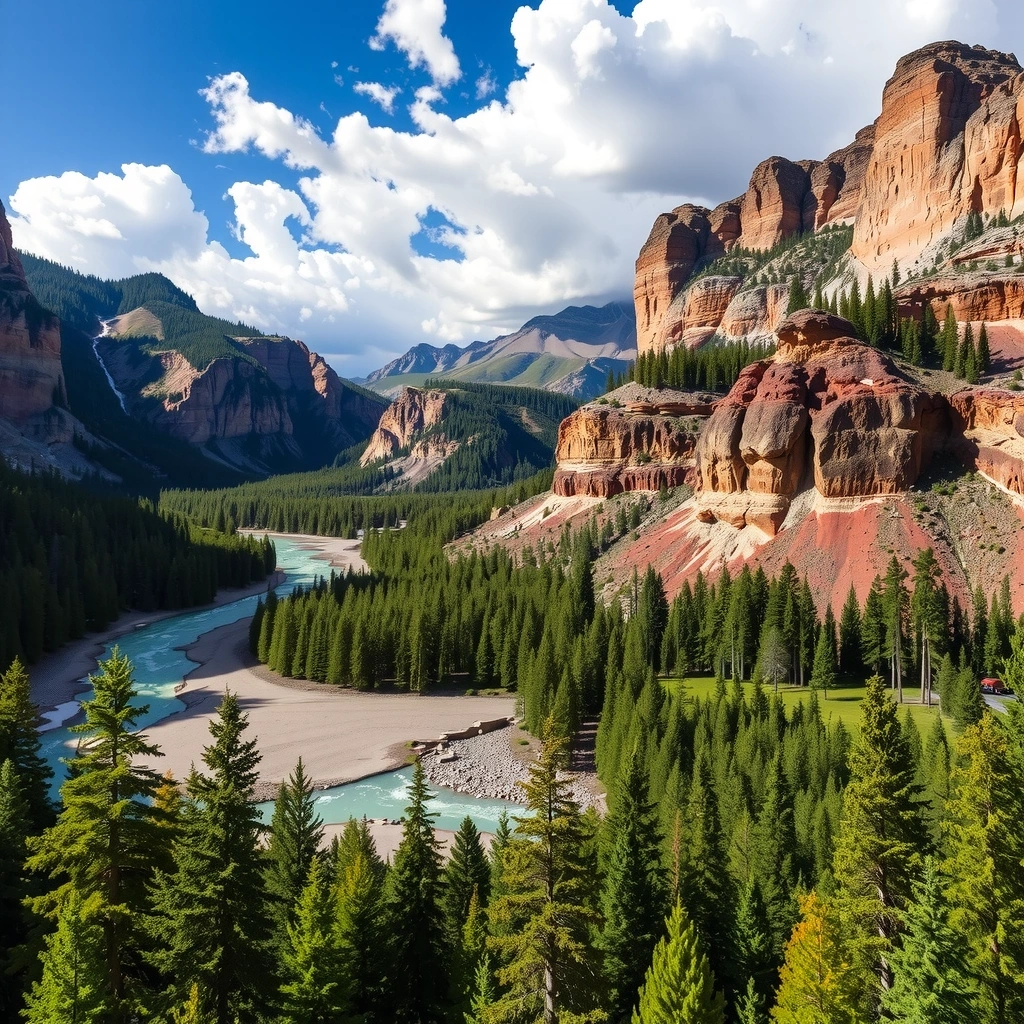 Национальные парки США - величественные пейзажи с горами и лесами